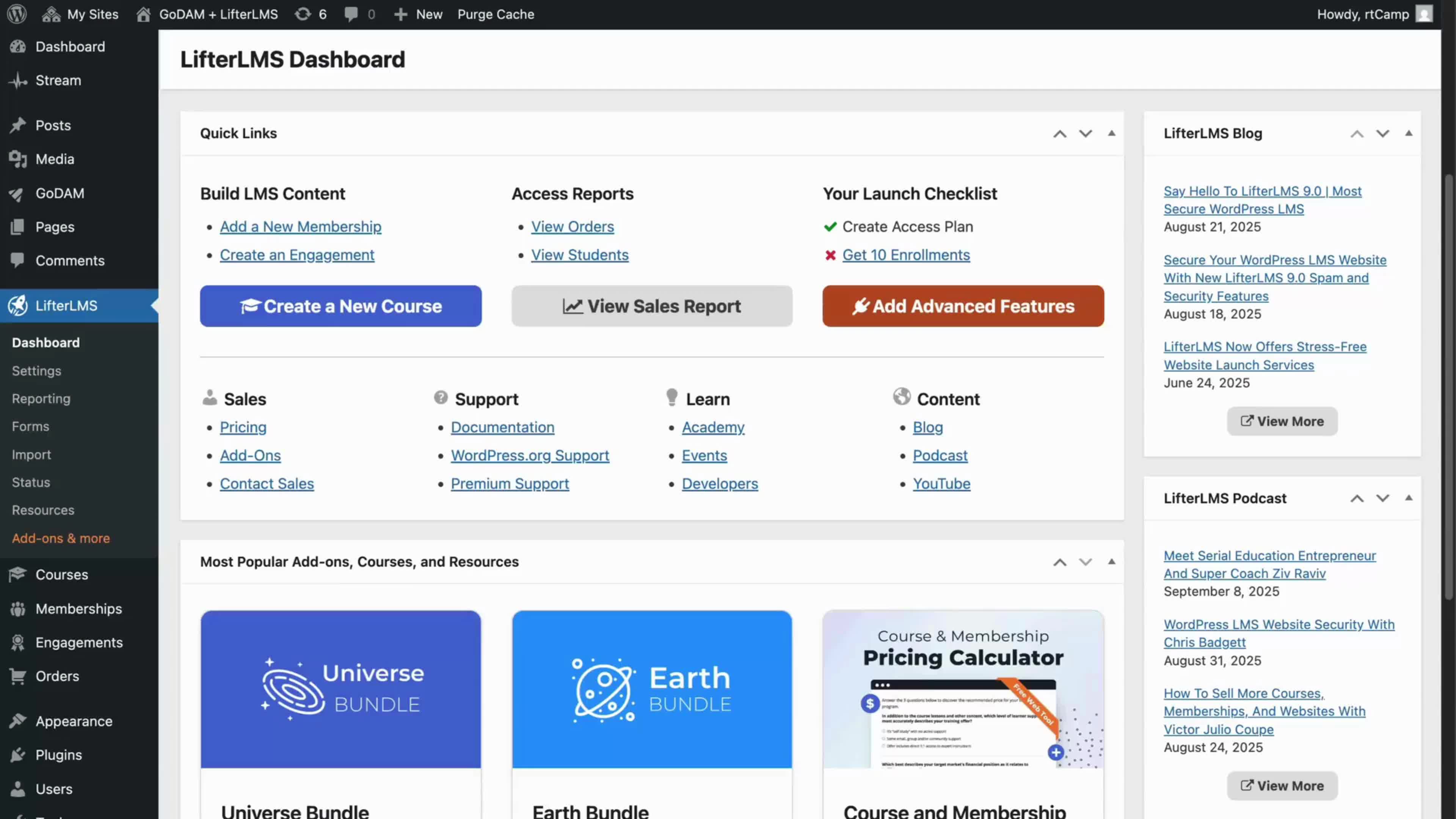 LifterLMS Demo GoDAM